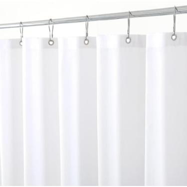Imagem de Forro de cortina de chuveiro Biscaynebay Extra Long 180x210cm branco