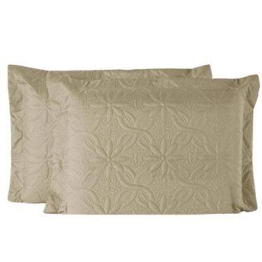 Imagem de Colcha de Cama Cobre Leito Casal Padrão Dupla Face 150 Fios Matelado 0