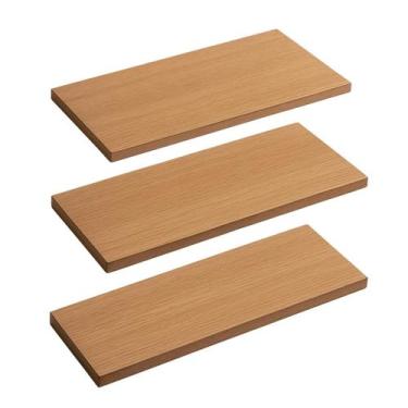 Imagem de 3 Prateleiras Mdf 30x60cm para Sala Sem Suporte 18mm - Bella Decor Bra