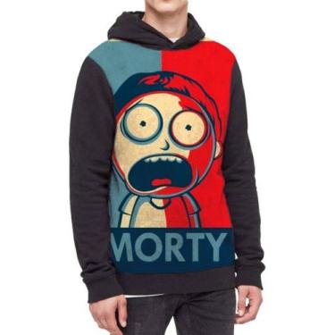 Imagem de Moletom Com Capuz Rick And Morty Full Print Ref:669 - smoke, Preto, M