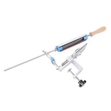 Imagem de Tomvorks Afiação Profissional Guiada Com Pedras de Afiar de Grãos 120/400/800/1500 para Lâminas Cozinha, Conjunto Afiador Facas Liga Alumínio para Iniciantes e Especialistas