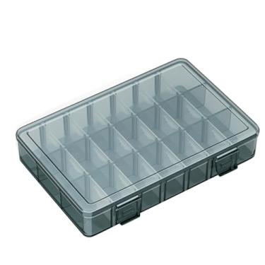 Imagem de Caixa organizadora de plástico transparente com 21 grades, parafuso durável, multifuncional, estojo de ferramentas de armazenamento para contas, unhas, joias, arte, artesanato DIY, equipamento de