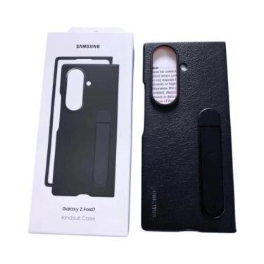 Imagem de Capa De Telefone De Luxo Em Couro Premium Para Samsung Galaxy Z Fold 7