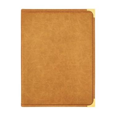 Imagem de KiBcsLic Pacote com 12 Transparentes A4 para Cardápios, Cartas de Vinhos E Bebidas, Pastas para Cardápios de Festas, Hotéis, Casamentos, Bares E Outros E, Marrom