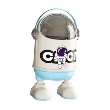 Imagem de ＫＬＫＣＭＳ Lixeira de mesa com design de, multiuso, compacta, para armazenamento de lixo, ideal para sala de jantar, banheiro e entrada, Azul