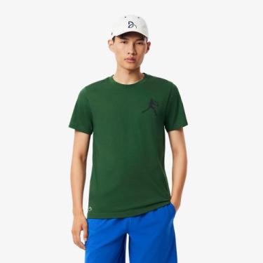 Imagem de Conjunto Lacoste Tennis X Novak Djokovic, Verde, Azul marinho, XL