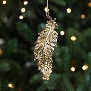 Imagem de Enfeite de árvore de Natal dourado criativo, floco de neve de anjo, libélula, decoração decorativa para lembrancinhas de festivais (estilo 4)