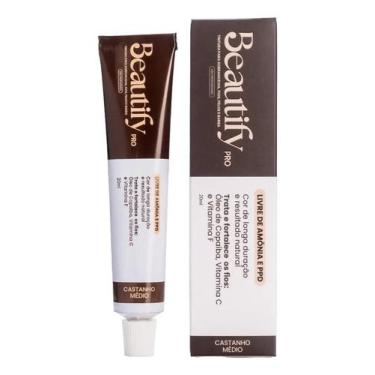 Imagem de Tintura Beautify Pro Para Cílios Sobrancelha Brow Lamination Castanho 