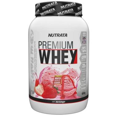 Imagem de Premium Whey - 900g Morango - Nutrata-Unissex