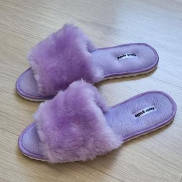 Imagem de Pantufa de Pelúcia Punto giallo Lilás, 37/38, Lilás