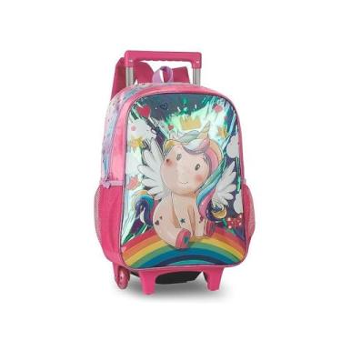 Imagem de Mochila de Rodinha de Unicórnio com 3 Alças