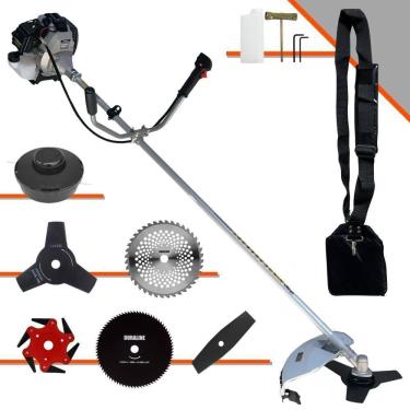 Imagem de Roçadeira Toyama Tbc43h 43cc 1,7hp + Faca 2p 3p 6p 40d E 80d