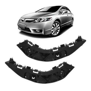 Imagem de Par Guia de para-choque dianteiro Honda New Civic 2008/2012 - Engekar