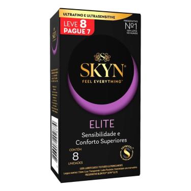 Imagem de Preservativo Skyn Elite Sensibilidade e Conforto Superiores Leve 8 Pague 7 Unidades