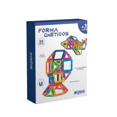 Imagem de Brinquedo Educativo De Montar Magnético Formagnéticos 56Pçs