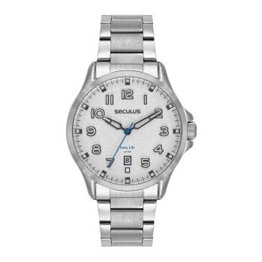 Imagem de Relógio Seculus Masculino Ref: 77312g0svna3 Casual Prateado