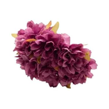 Imagem de 18 Peças De Flores Artificiais De Cravo De Seda Para Decoração De Nata