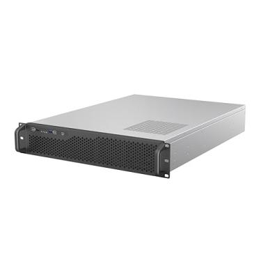 Imagem de Rosewill Chassi de servidor de montagem em rack 2U | Suporte de GPU horizontal de tamanho completo | Compatível com placa-mãe ATX | Suporta até 6X 3,5 compartimentos HDD | Ventiladores PWM 5X 80 mm |