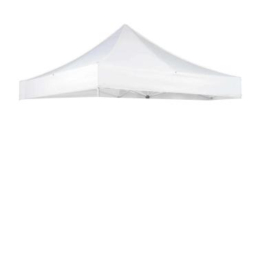 Imagem de Capa de substituição compatível com E-Z UP 10' x 10' Commercial Canopy, ES100S, CSF 10WH STL, ES1002F, Encore II, bônus 4 peças de bolsas de peso, (branca)