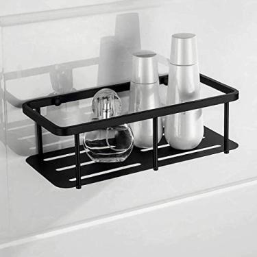 Imagem de Prateleira de canto quadrada montada na parede de aço inoxidável espessa, prateleira de chuveiro, prateleiras para banheiro, cozinha