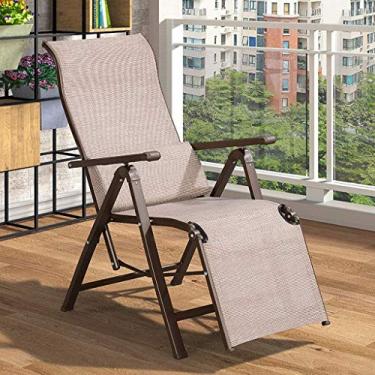 Imagem de Espreguiçadeira cadeiras de jardim cadeira dobrável cadeiras reclináveis cadeira de convés gravidade zero cadeira doméstica lazer almoço cadeira preguiçosa cadeira de escritório cadeira de praia
