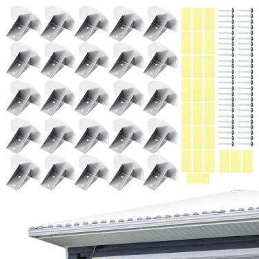 Imagem de Paradas de telhado de neve, paradas de acumulação de gelo à prova de intempéries, protetores de neve de telhado resistentes para calha de telha, inverno, comercial, apartamento residencial, casa