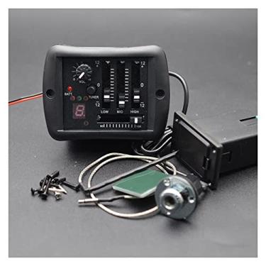 Imagem de Captador de guitarra acústica 4 bandas pré-amplificador equalizador de equalizador piezo para guitarra folk acessórios de guitarra peças de guitarra