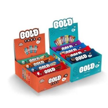 Imagem de BOLD Snacks barra de proteína - Tube Mista + BOLD Mista (2 Caixas C/ 12 unid.)-Unissex