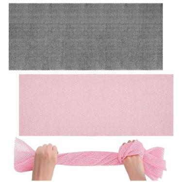 Imagem de Rede de chuveiro esfoliante de 2 peças, esfregão corporal de nylon para limpeza profunda da pele