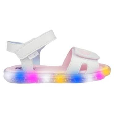 Imagem de Sandália de Led Infantil Pampili Lulli Led 697.029 Corações-Feminino