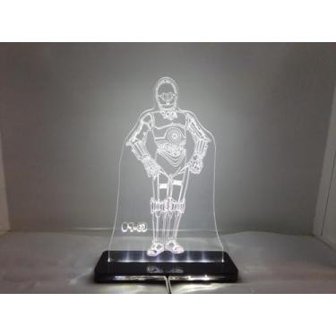 Imagem de Luminária star wars: c3-po - Genérica
