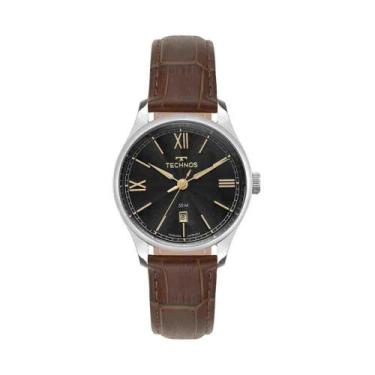 Imagem de Relógios Technos Executive Prata/Marrom Masculino 2115Twy/0P