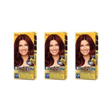 Imagem de Coloraçao Cor&Ton 4.66 Borbeaux 50G-Kit C/3