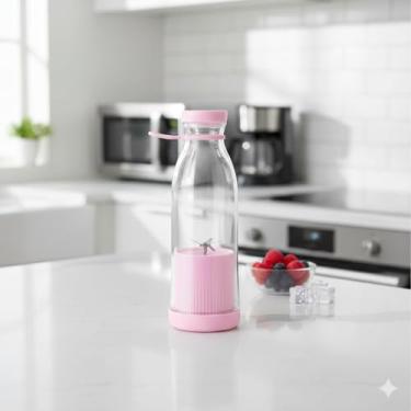 Imagem de Mini Juicer Portátil 400ml Liquidificador USB com Alça para Sucos e Smoothies