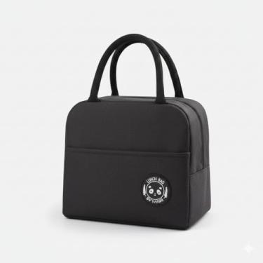 Imagem de Bolsa Térmica para Marmita 8L Lancheira Isolada com Alças Reforçadas Design Moderno e Bolso Externo