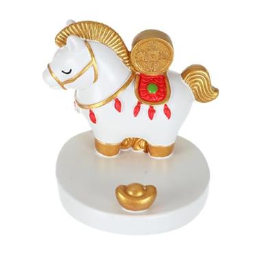 Imagem de IEUDNS Enfeites de carro com tema de cavalo para o Ano Chinês de 2026: estátua de cavalo mascote para o Ano Chinês, 1230