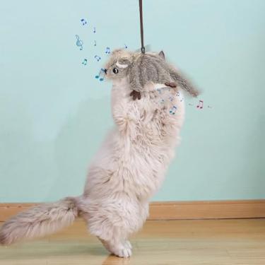 Imagem de Brinquedo Elétrico Para Gatos,Pelúcia Com Agudo E Recarregável | Estimulantes Para Felinos,Guizo Para Animais, Brincadeira Interior, Caça E Arranhador Para Estimulação E Combate Ao Tédio