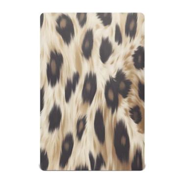 Imagem de STAYTOP Lençol de berço moderno com estampa de leopardo para meninos e meninas, lençol com elástico para berço padrão e colchão infantil, de microfibra supermacia, 99 x 68 x 12 cm