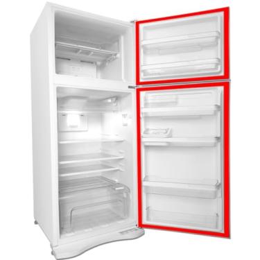 Imagem de Jogo Borracha Gaxeta Geladeira Porta E Freezer Para Electrolux Modelo DC440 (Cinza, 62x112 62x43)