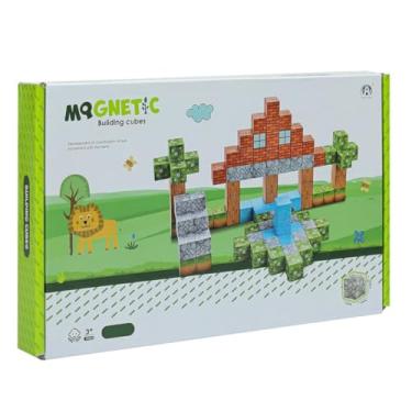 Imagem de Kit 119 Blocos Magnéticos De Montar Construção Brinquedo Educativo