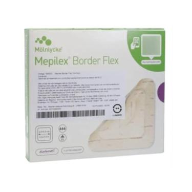 Imagem de Mepilex Border Flex 10x10cm - ref. 595300 - caixa com 05 unidades