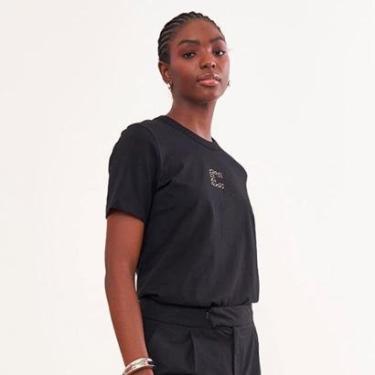 Imagem de Camiseta Colcci Aplicação Feminino-Feminino
