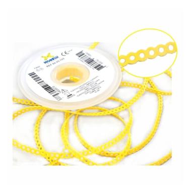 Imagem de Elástico Borrachinha Aparelho Ortodôntico Corrente Curto 1.5 metros