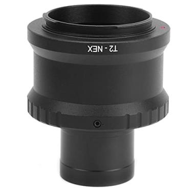 Imagem de Naroote Anel Adaptador de Metal T2-E de 1,25 pol. para Câmera Sem Espelho de Montagem E, Anel Adaptador de Montagem T Leve para Imagens de Telescópio Astronômico, de Telescópio de Liga de Alumínio