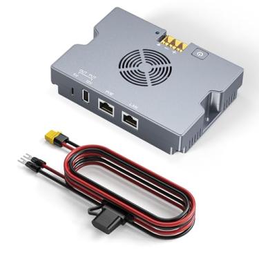 Imagem de SURVADV Adaptador PoE Starlink Gen 3 – Injetor PoE Starlink 350W com conector XT60 para desempenho Starlink (geração 3), CC 52V/6A, USB-A e Tipo-C, entrada 9-36V, resfriamento inteligente, capa de