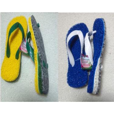 Imagem de Chinelos Apaju, 2 pares de chinelo de vinil/ emborrachado para esporão