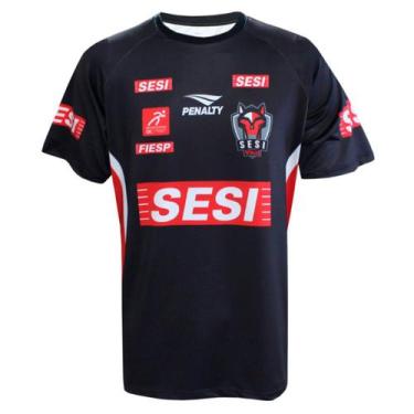 Imagem de Camisa de Vôlei do Time Masculino do Sesi Bauru 2026 Preta Masculina -