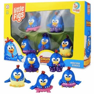 Imagem de Dedoche Galinha Pintadinha c/5 Miniaturas Brinquedo Infantil - Cardoso
