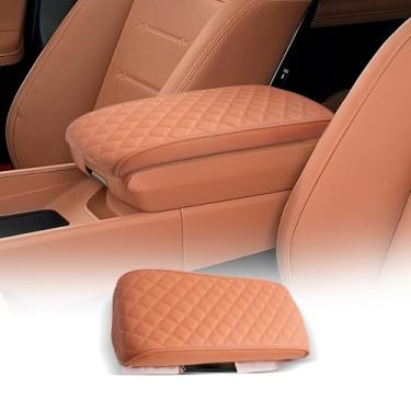 Imagem de CDEFG Capa para console central Hyundai Santa Fe 2024 2025 2026 MX5 Capa de caixa de apoio de braço para Santa Fe 2024 2025 acessórios protetor de descanso de braço Santa Fe SE/SEL/XRT/Limited