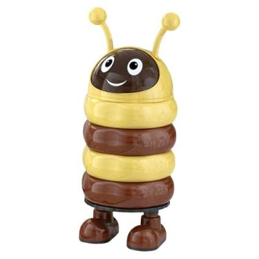 Imagem de Bothyi Lixeira em formato de desenho animado com tampa, ideal para quarto, dormitório, escritório, cozinha e casa, Marrom